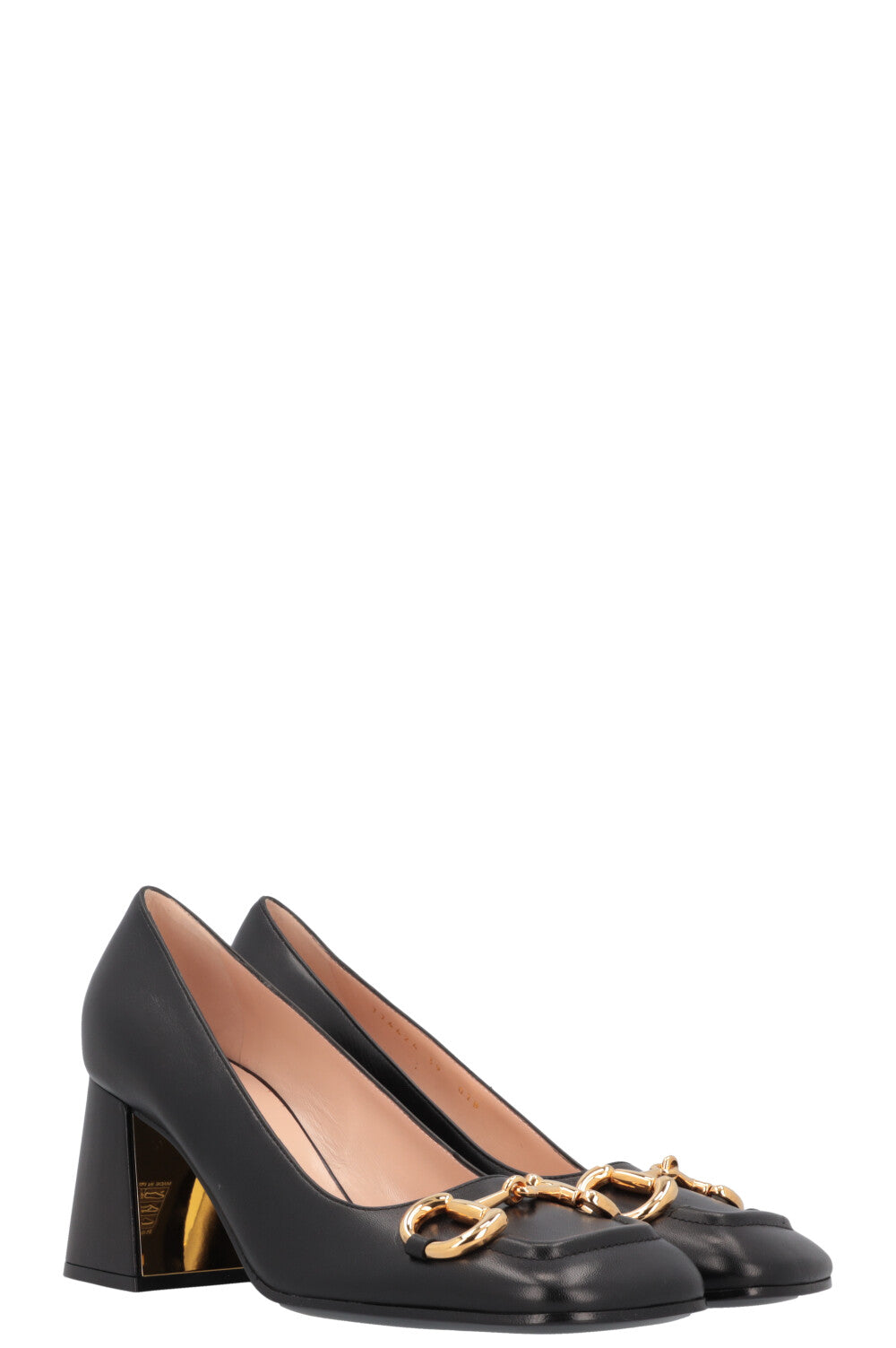 Luxury Gucci Trending 2025 Horsebit Heels Leather Black