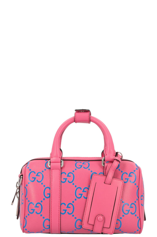 Luxury Gucci Trending 2025 Giant GG Mini Duffle Bag Pink Blue