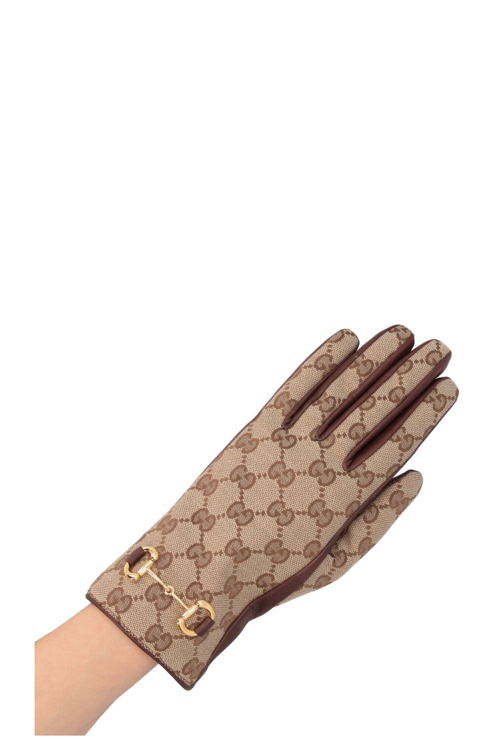 Luxury Gucci Trending 2025 Supreme GG Horsebit Gloves Leather Canvas