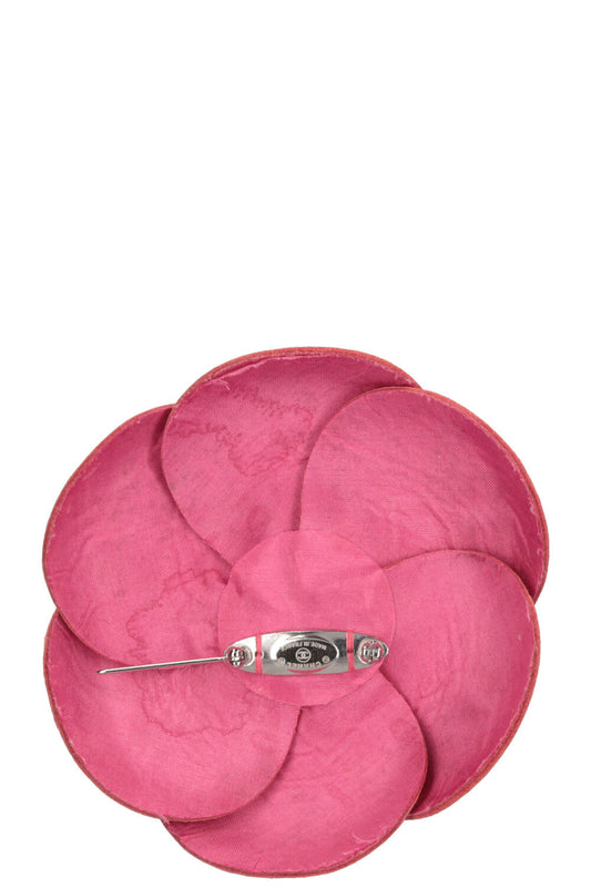 CHANEL Camelia Leather Pink