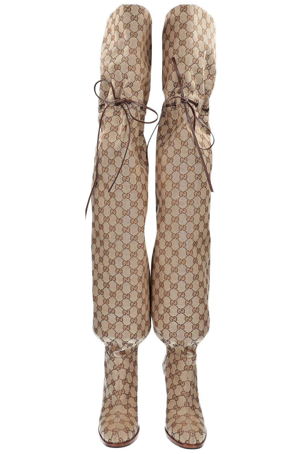 Luxury Gucci Trending 2025 GG Monogram Overknee Boots
