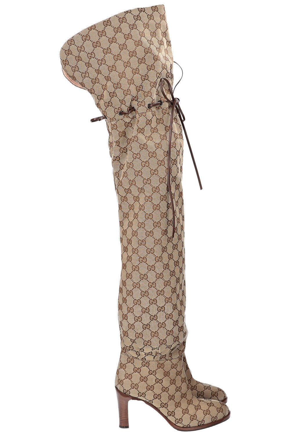 Luxury Gucci Trending 2025 GG Monogram Overknee Boots