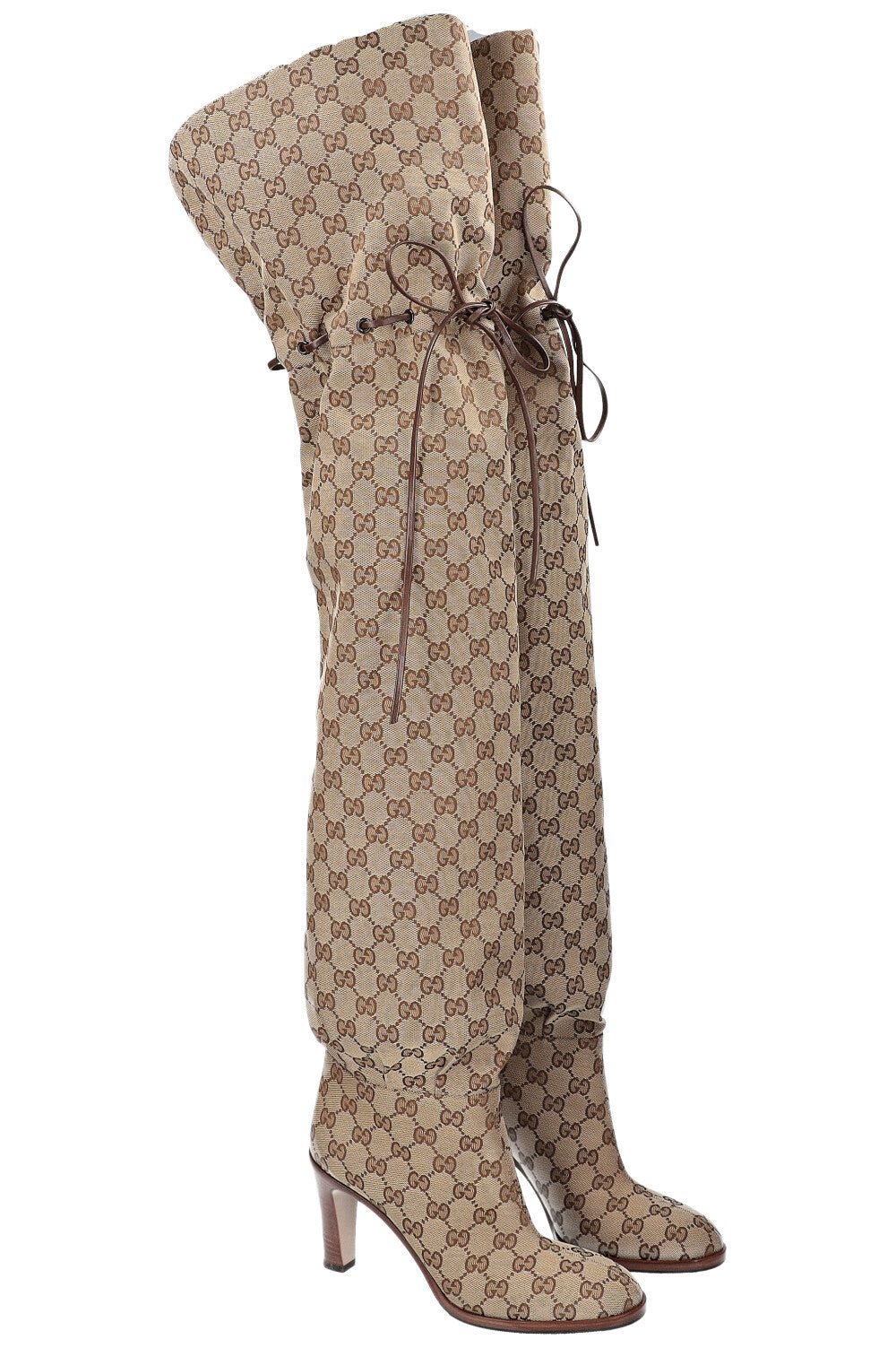 Luxury Gucci Trending 2025 GG Monogram Overknee Boots