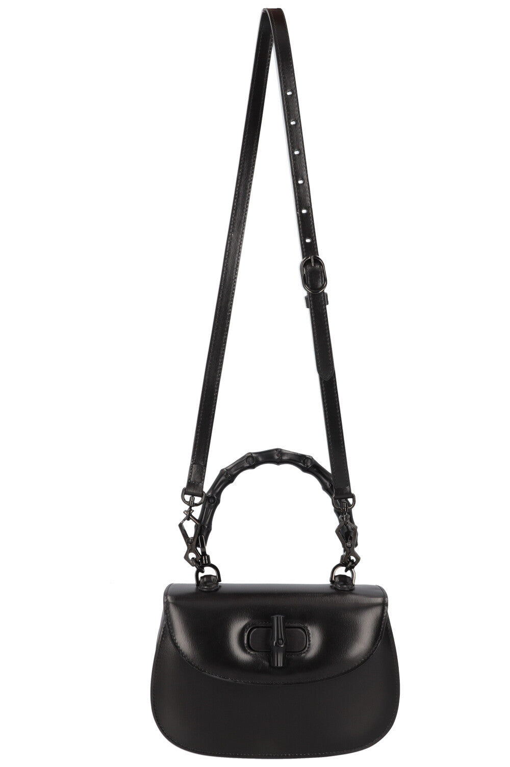 Luxury Gucci Trending 2025 Bamboo 1947 Small Top Handle Bag Black