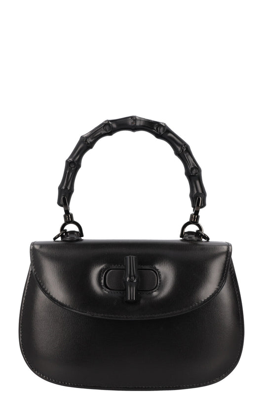 Luxury Gucci Trending 2025 Bamboo 1947 Small Top Handle Bag Black