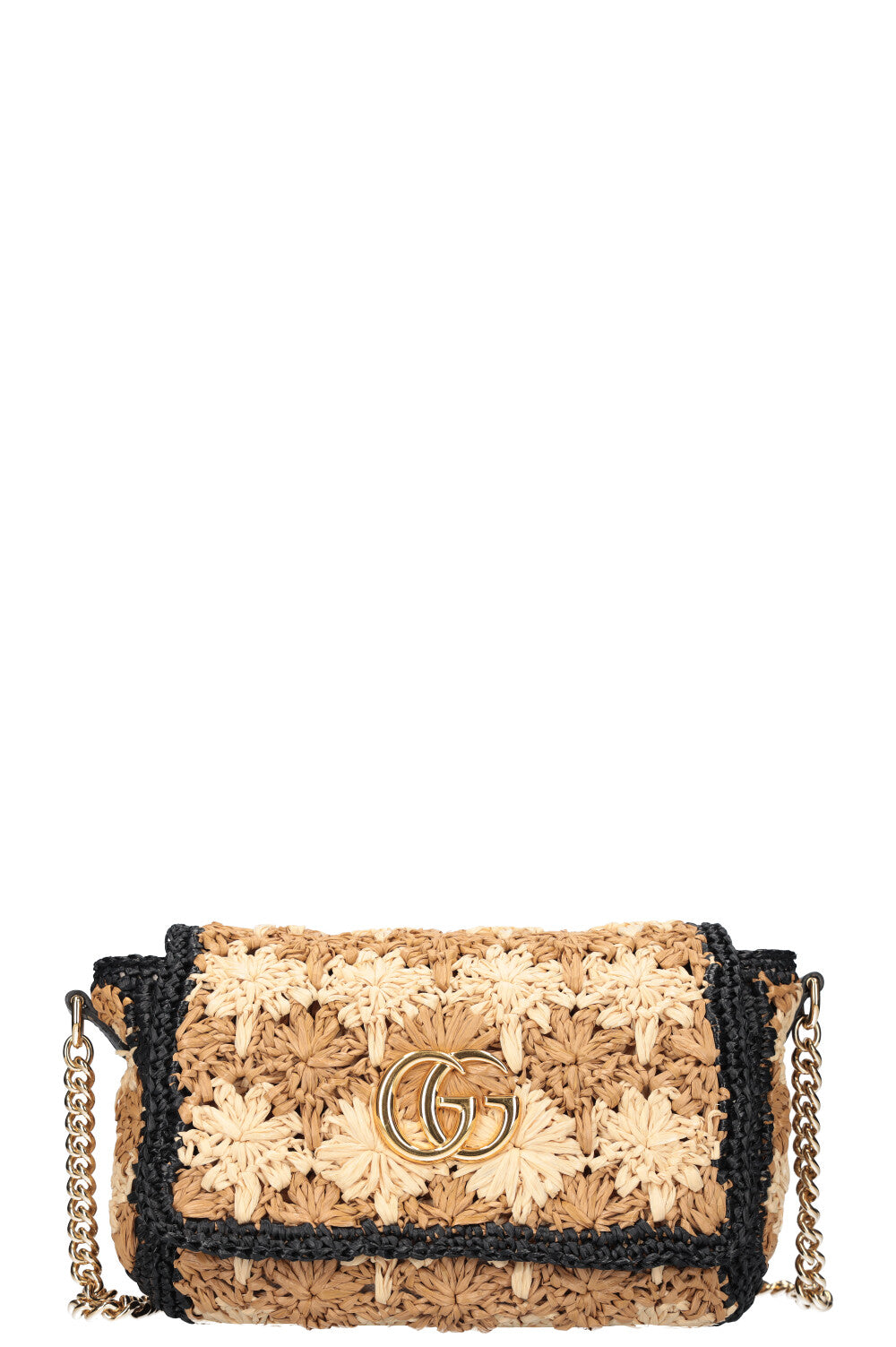 Luxury Gucci Trending 2025 Marmont Bag Raffia Beige