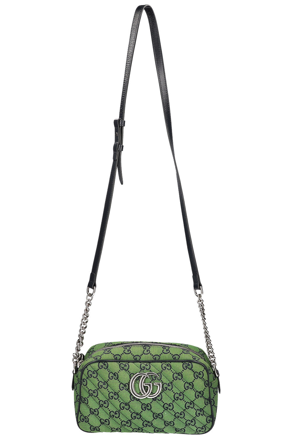 Luxury Gucci Trending 2025 Marmont Camera Bag GG Canvas Green