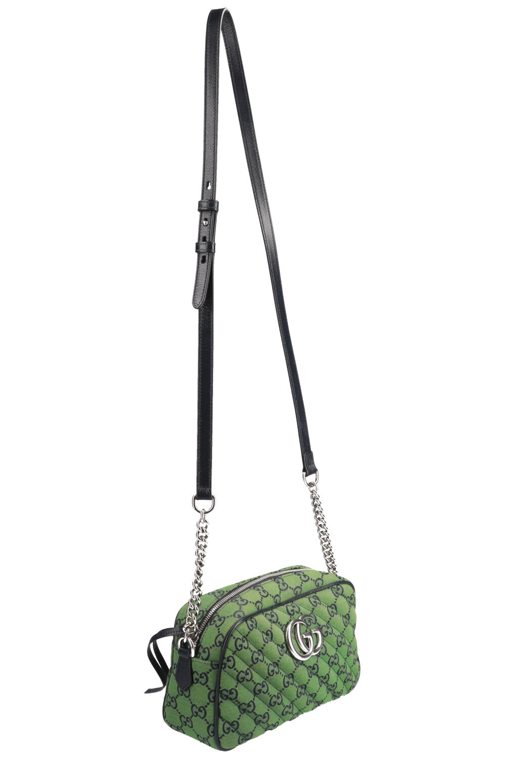 Luxury Gucci Trending 2025 Marmont Camera Bag GG Canvas Green