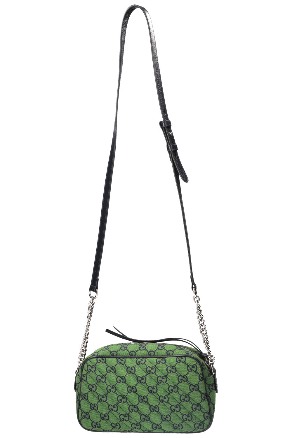 Luxury Gucci Trending 2025 Marmont Camera Bag GG Canvas Green