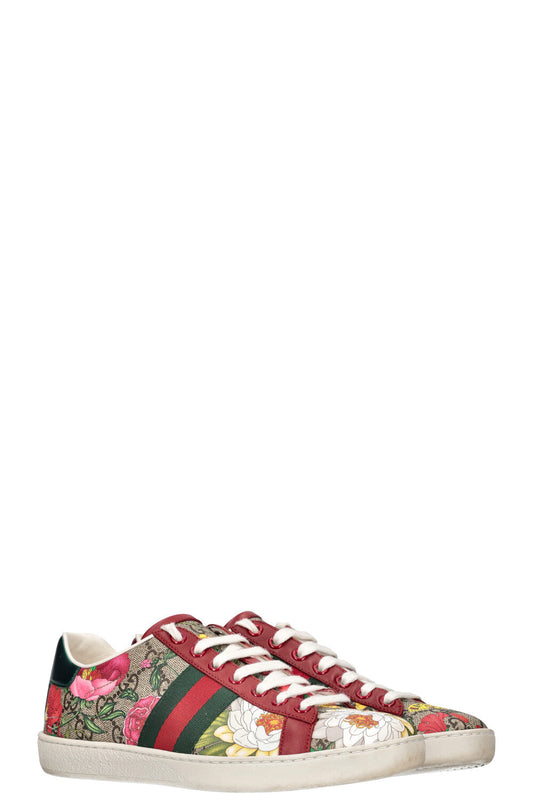 Luxury Gucci Trending 2025 Ace Supreme Floral Sneaker