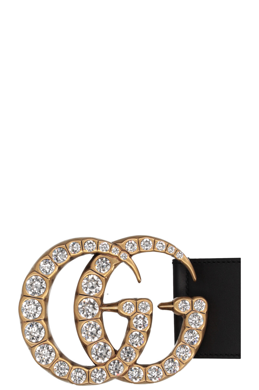 Luxury Gucci Trending 2025 Marmont Belt Crystals Black
