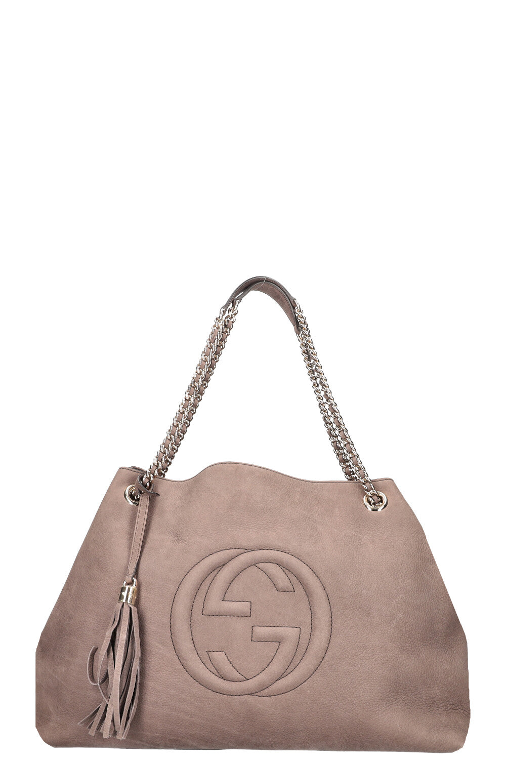 Luxury Gucci Trending 2025 Soho Chain Shoulder Bag Etoupe