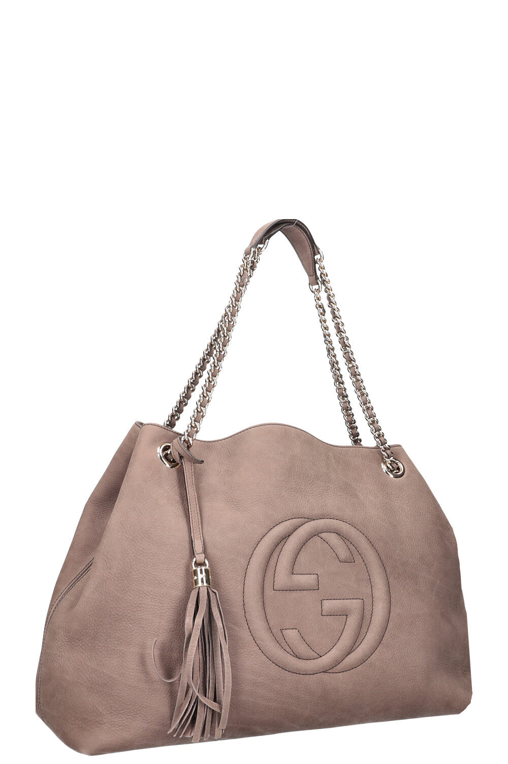 Luxury Gucci Trending 2025 Soho Chain Shoulder Bag Etoupe