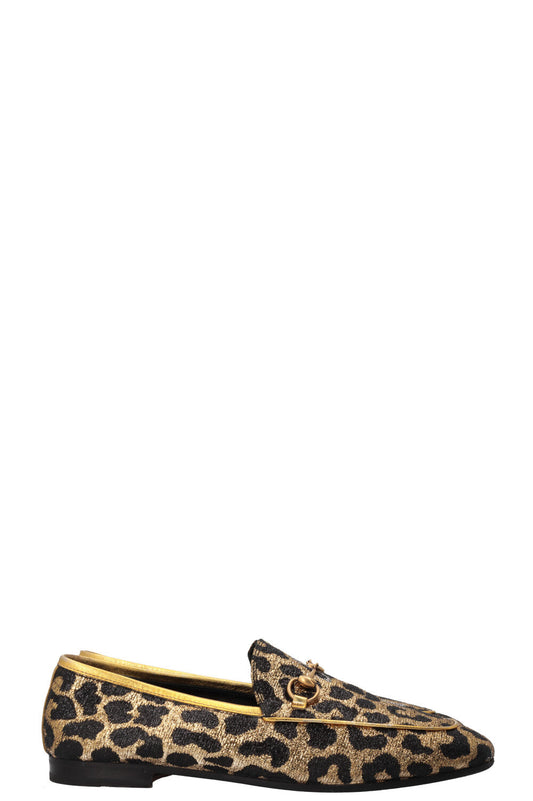 Luxury Gucci Trending 2025 Jordaan Loafers Lurex Cheetah
