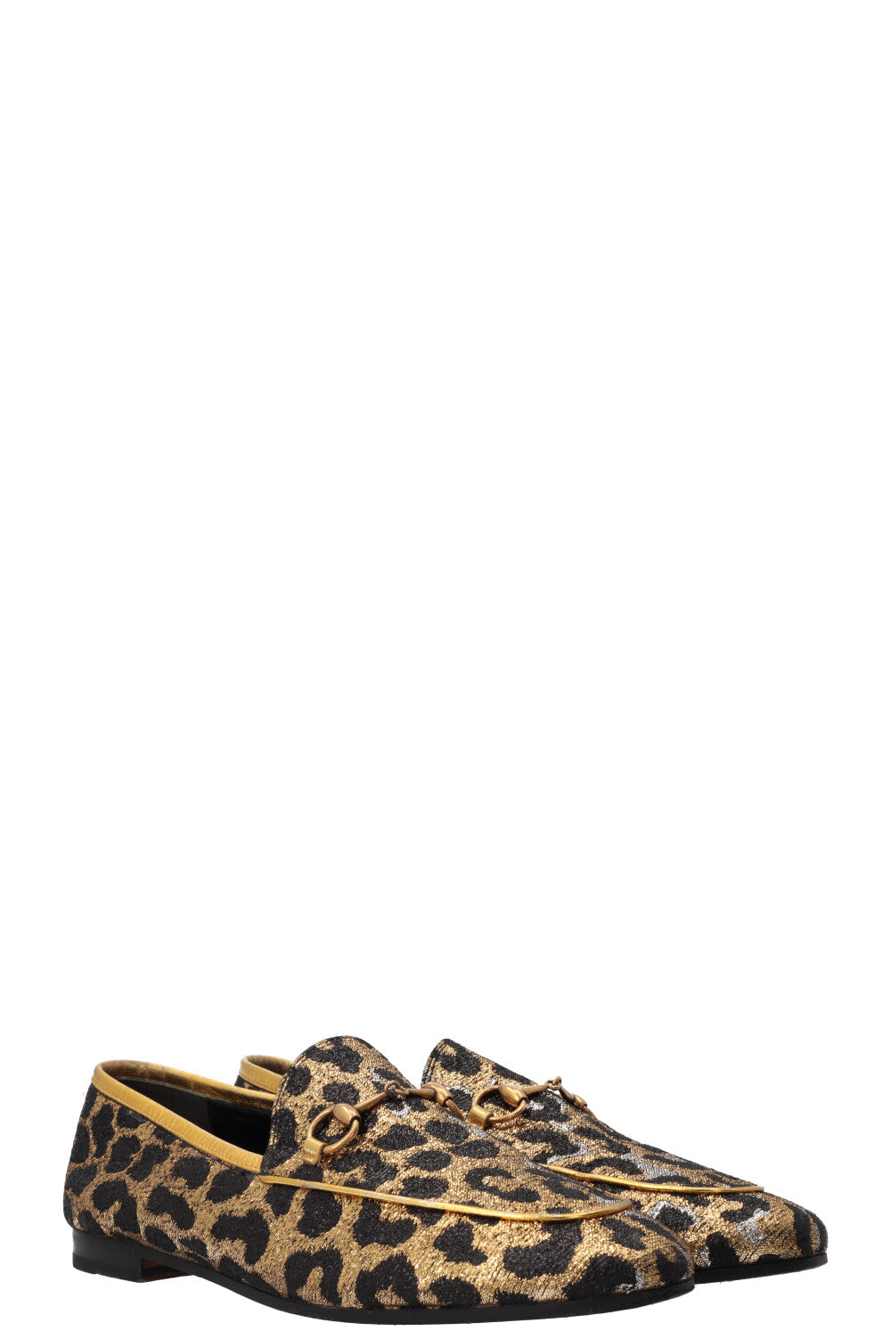 Luxury Gucci Trending 2025 Jordaan Loafers Lurex Cheetah