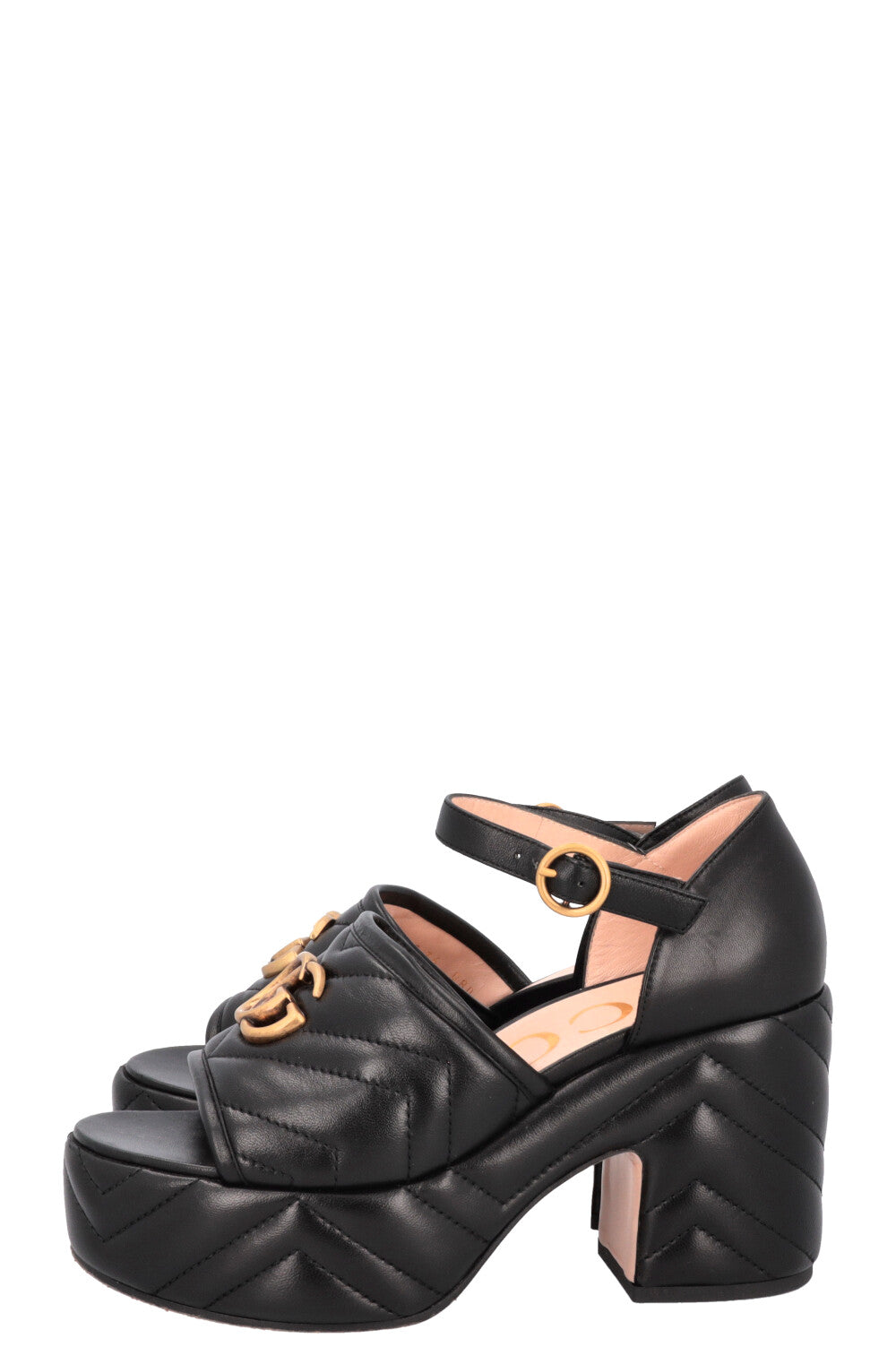 Luxury Gucci Trending 2025 GG Quilted Heels Black