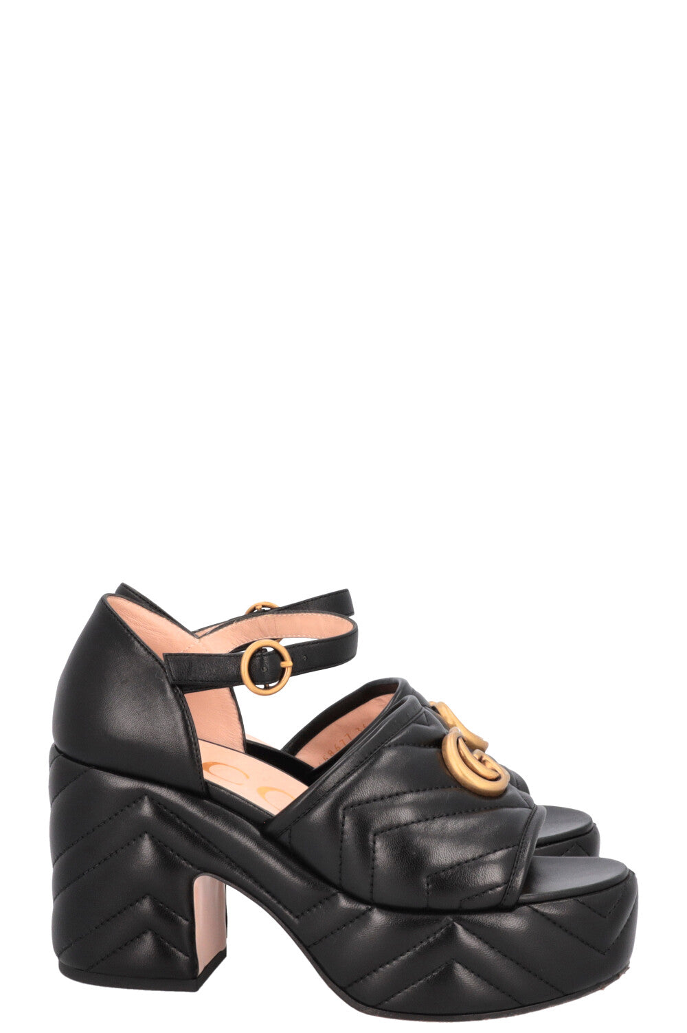 Luxury Gucci Trending 2025 GG Quilted Heels Black