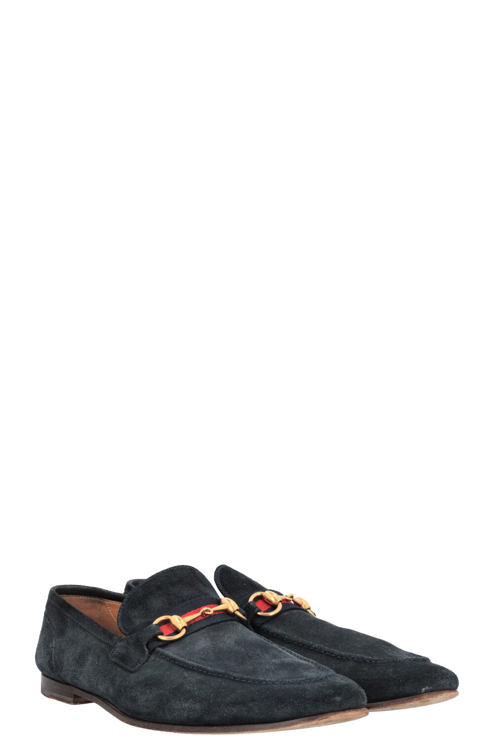 Luxury Gucci Trending 2025 Horsebit Loafers Navy Suede