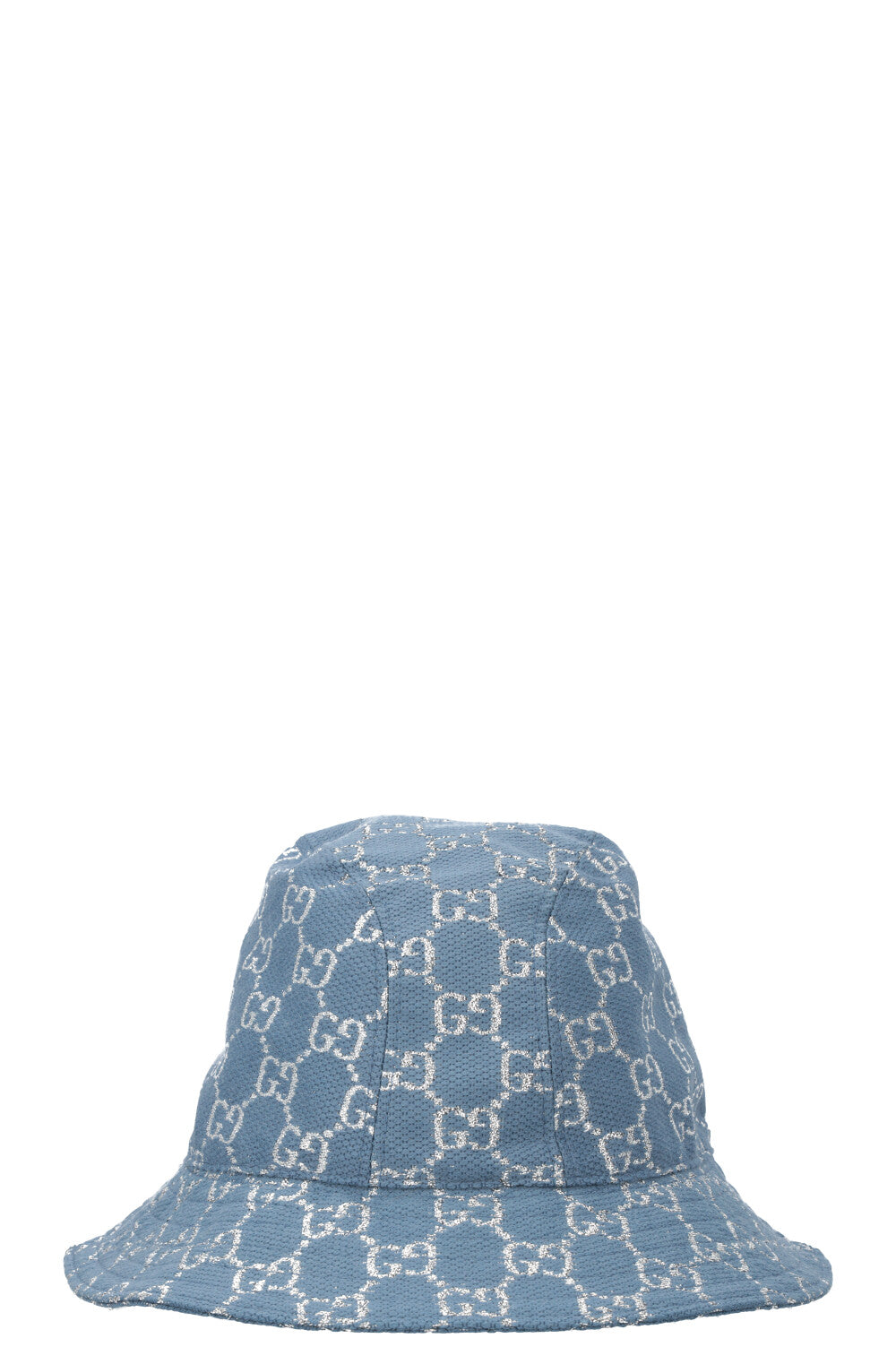 Luxury Gucci Trending 2025 GG Supreme Lurex Hat Blue Silver