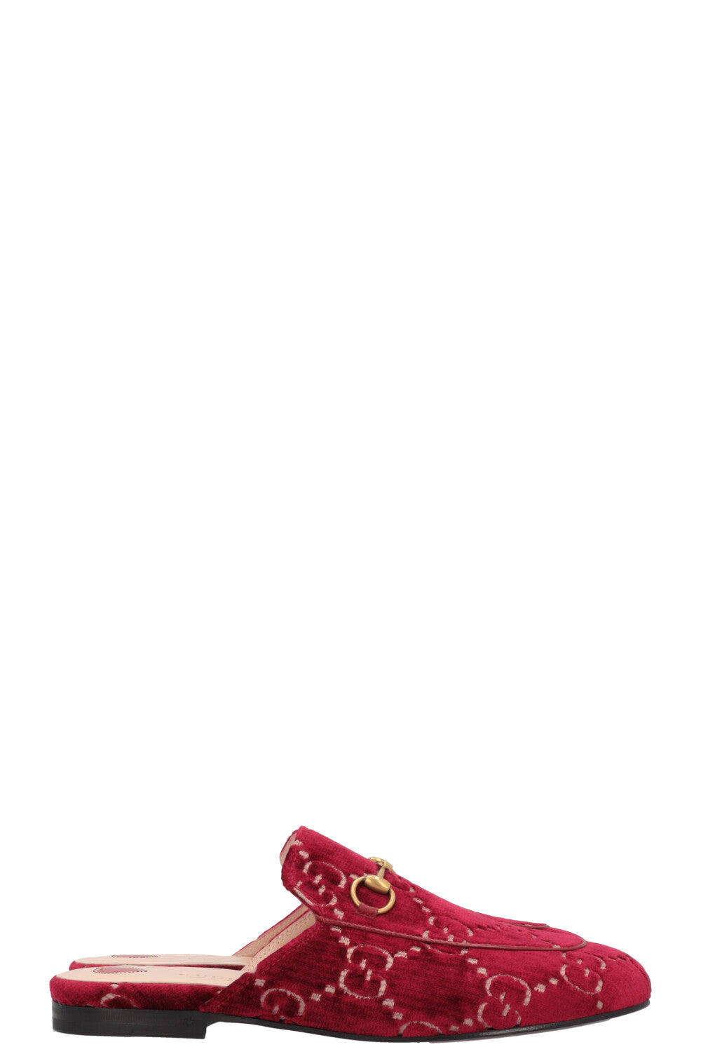 Luxury Gucci Trending 2025 Princetown Mule Red Velvet
