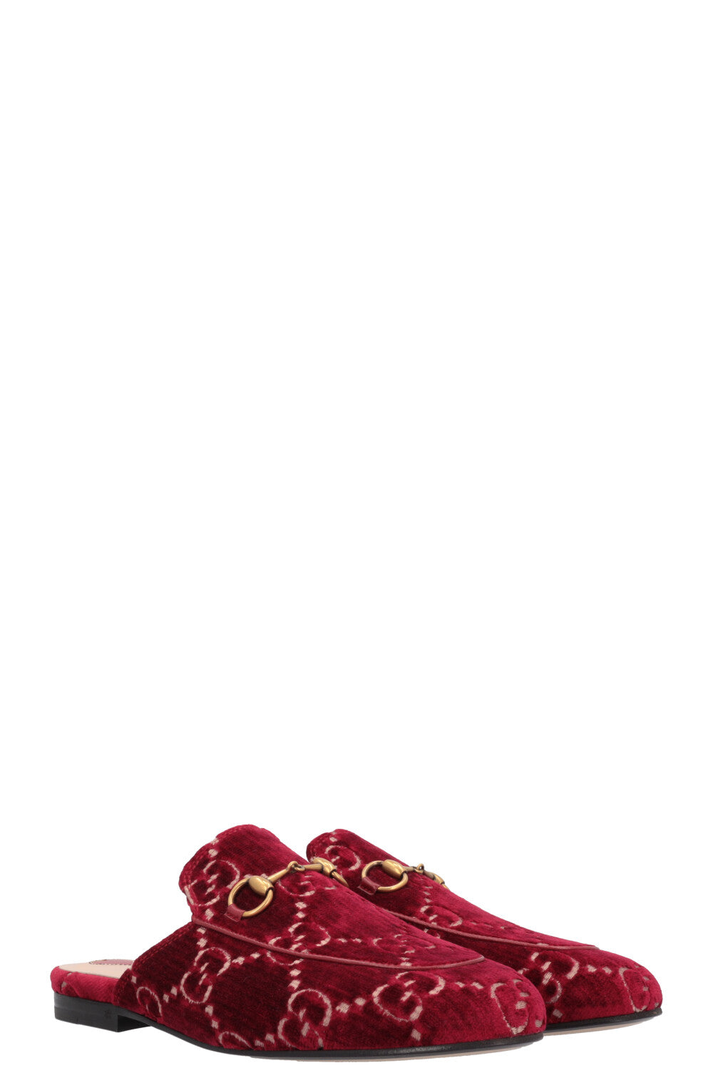Luxury Gucci Trending 2025 Princetown Mule Red Velvet
