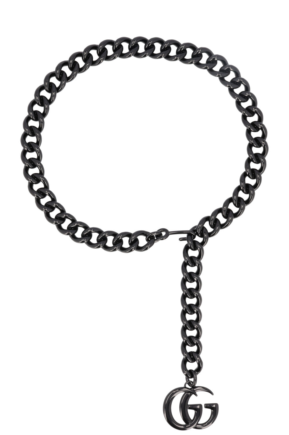 Luxury Gucci Trending 2025 Marmont Chain Belt Black