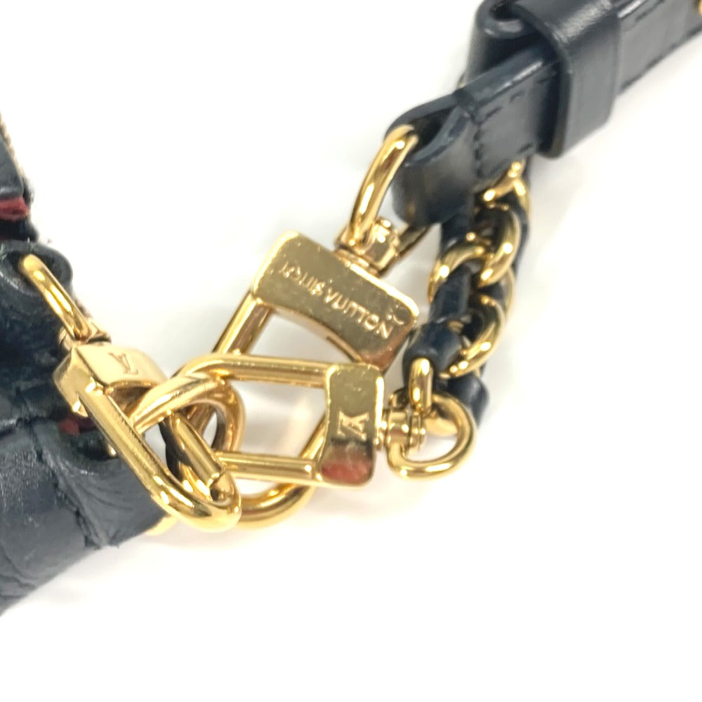 LOUIS VUITTON Shoulder Bag M45777 Monogram Ann Platt Leather black Monogram Empreinte Bicolor Multi Pochette Accessoires Women