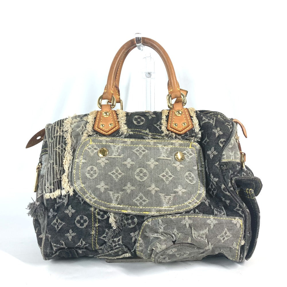 LOUIS VUITTON Handbag M95381 denim black Monogram Denim Patchwork Speedy 30