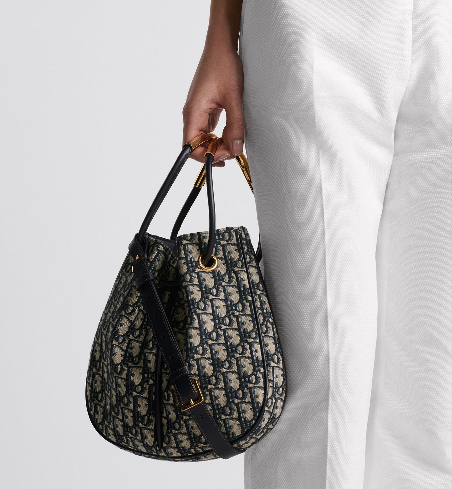 Medium Luxury Dior Nolita Bag Blue Luxury Dior Oblique Jacquard