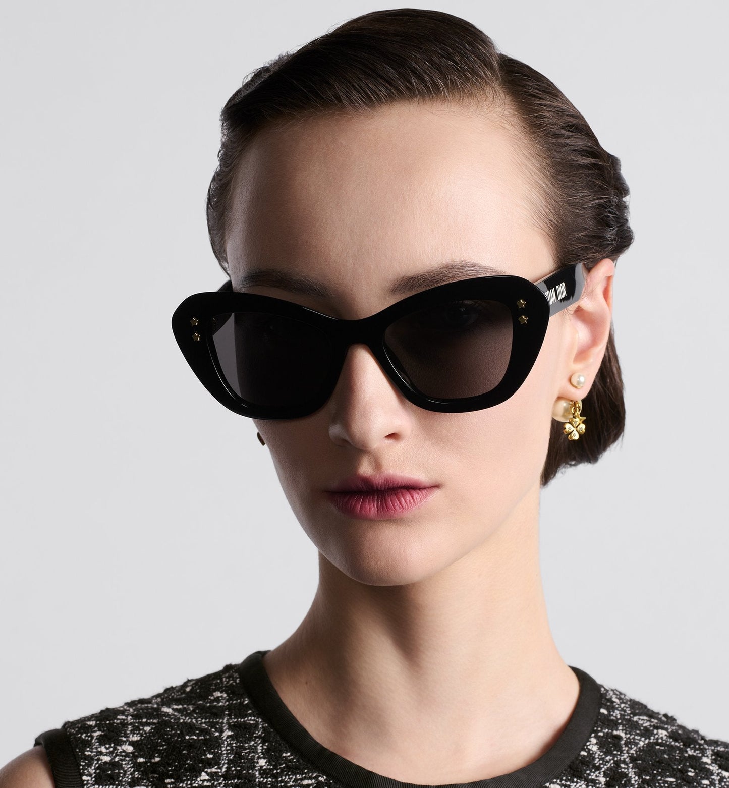 Luxury Diorpacific B3U Black Butterfly Sunglasses