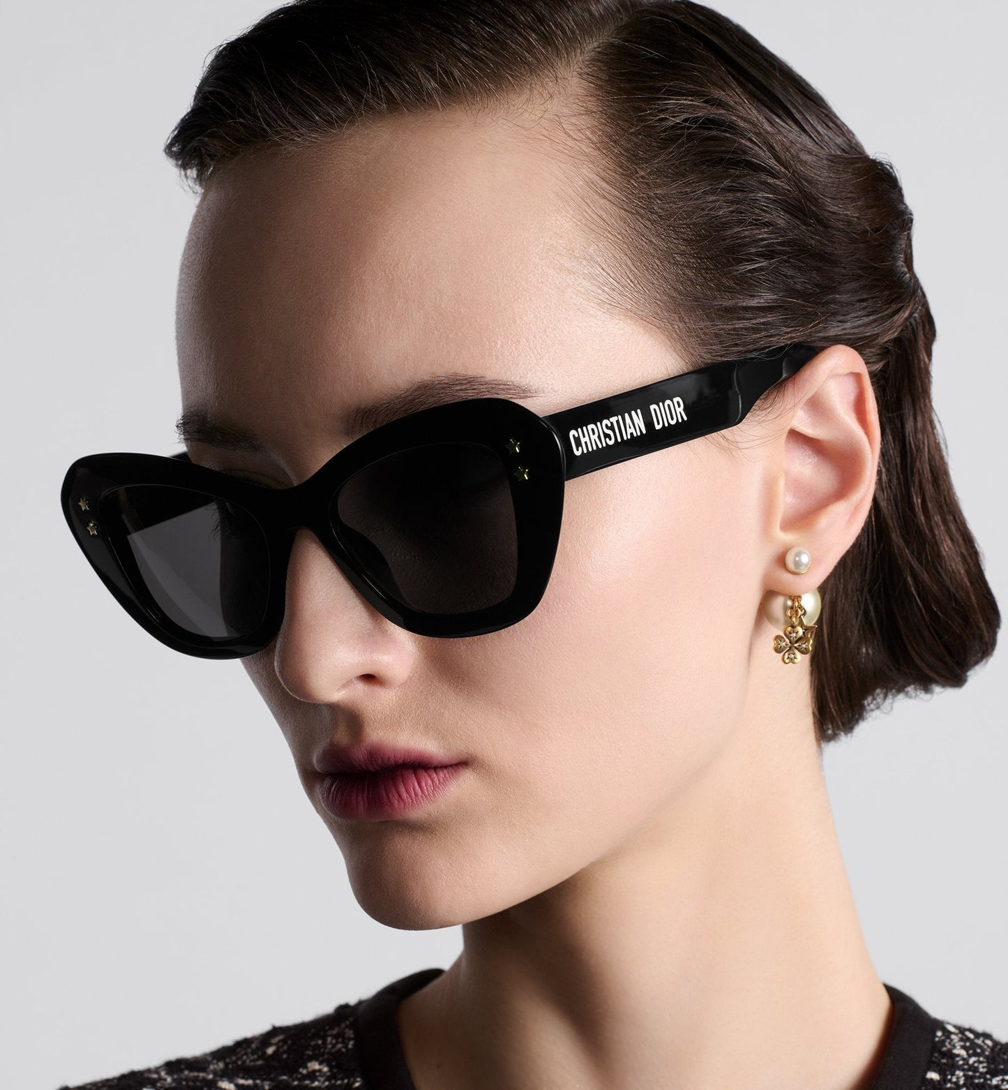 Luxury Diorpacific B3U Black Butterfly Sunglasses