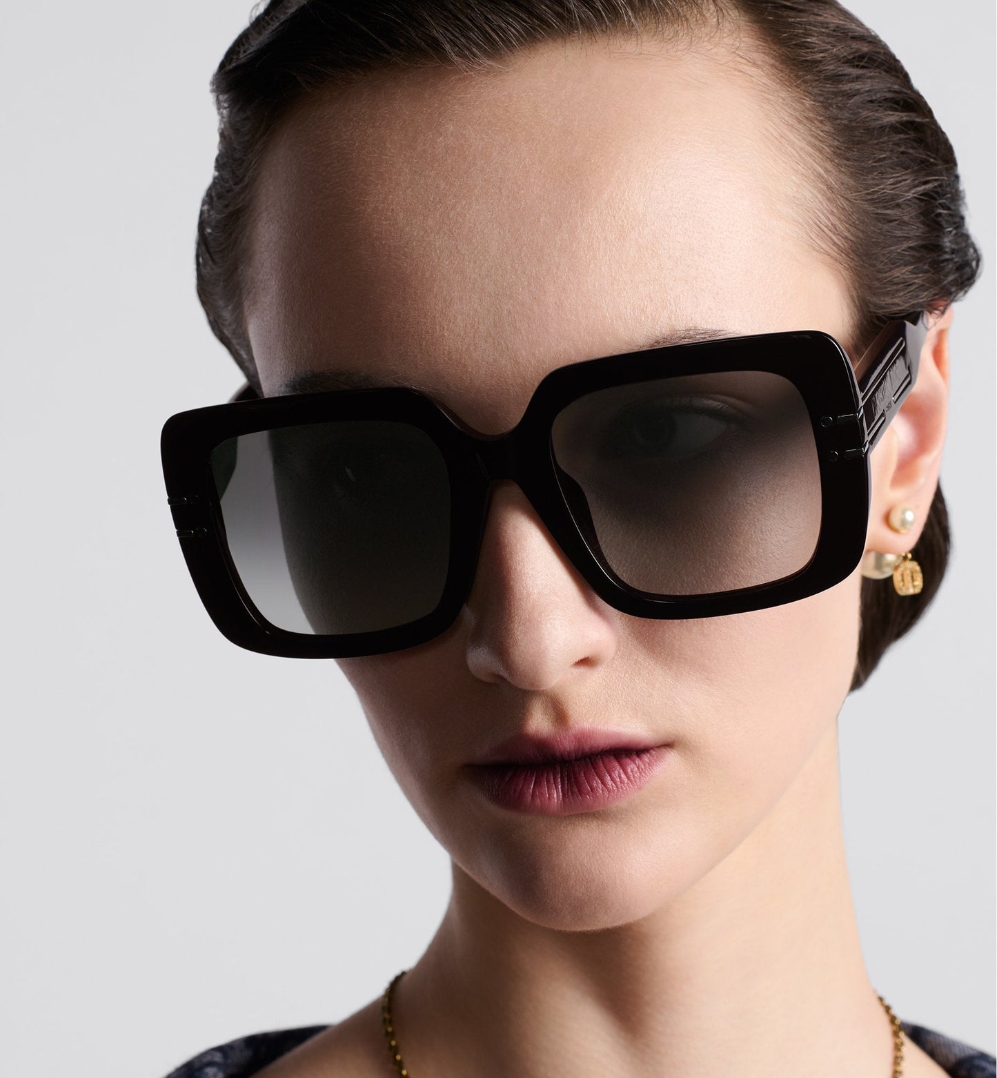 Luxury Diorsignature S11I Black Square Sunglasses