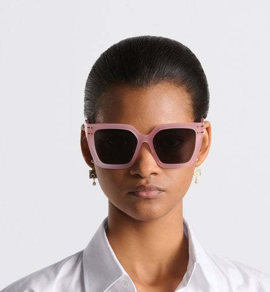 Luxury Diorsignature S10F Sea Glass Pink Square Sunglasses
