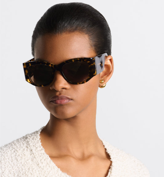 Luxury Diornuit S1I Brown And Honey Tortoiseshell Effect Square Sunglasses