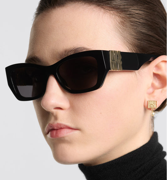 MissLuxury Dior S1I Black Rectangular Sunglasses