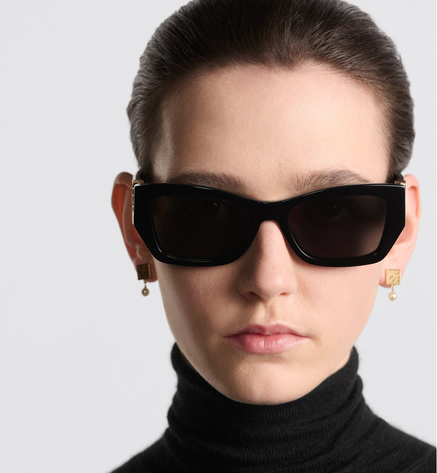 MissLuxury Dior S1I Black Rectangular Sunglasses