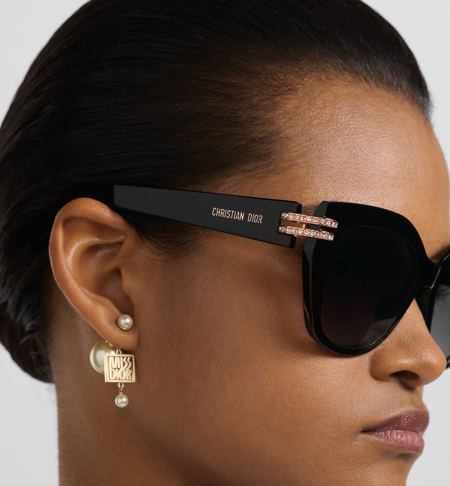 CLuxury Dior B4I Black Butterfly Sunglasses