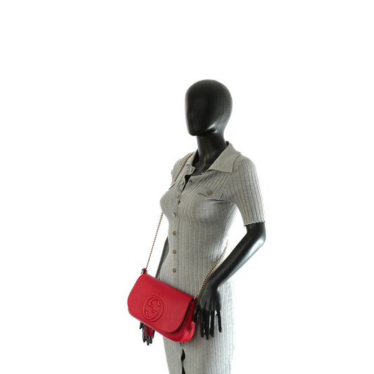 Luxury Gucci Medium Soho Flap Chain Bag