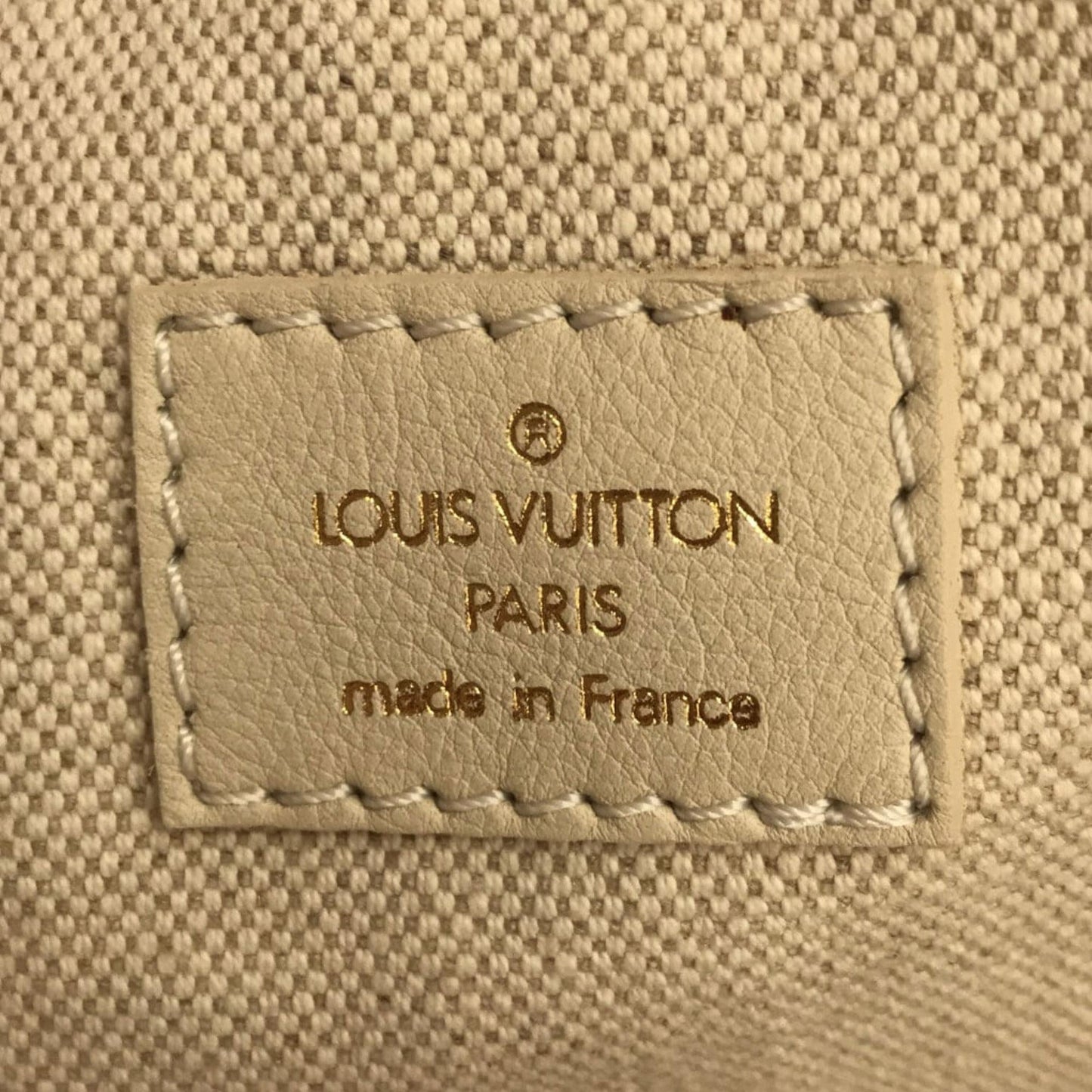 Louis Vuitton Brass Bowly Polka Dot Panama Bag (SHG-v0HWKI)