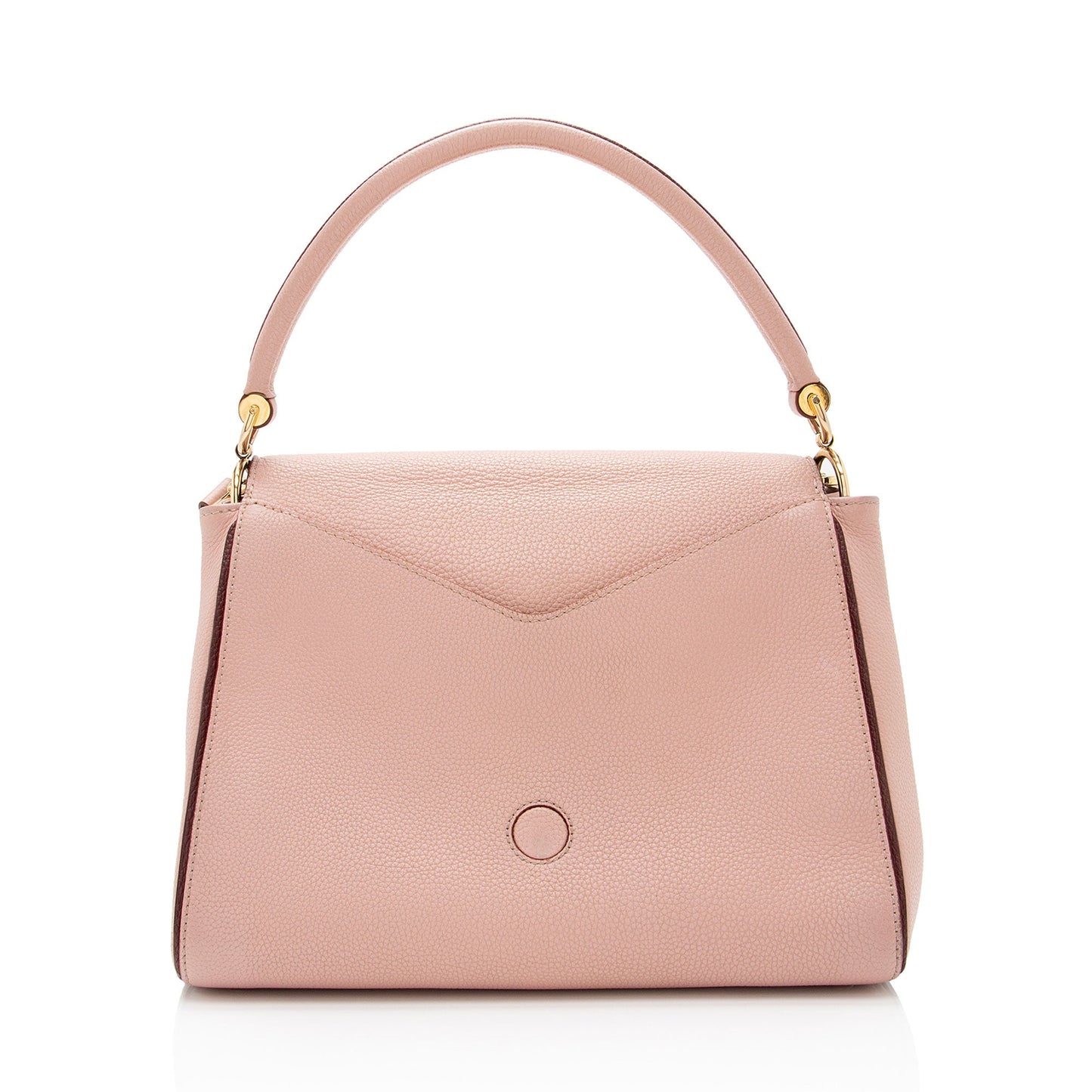 Louis Vuitton Calf Leather Monogram Canvas Double V Satchel (SHF-sUxzoE)