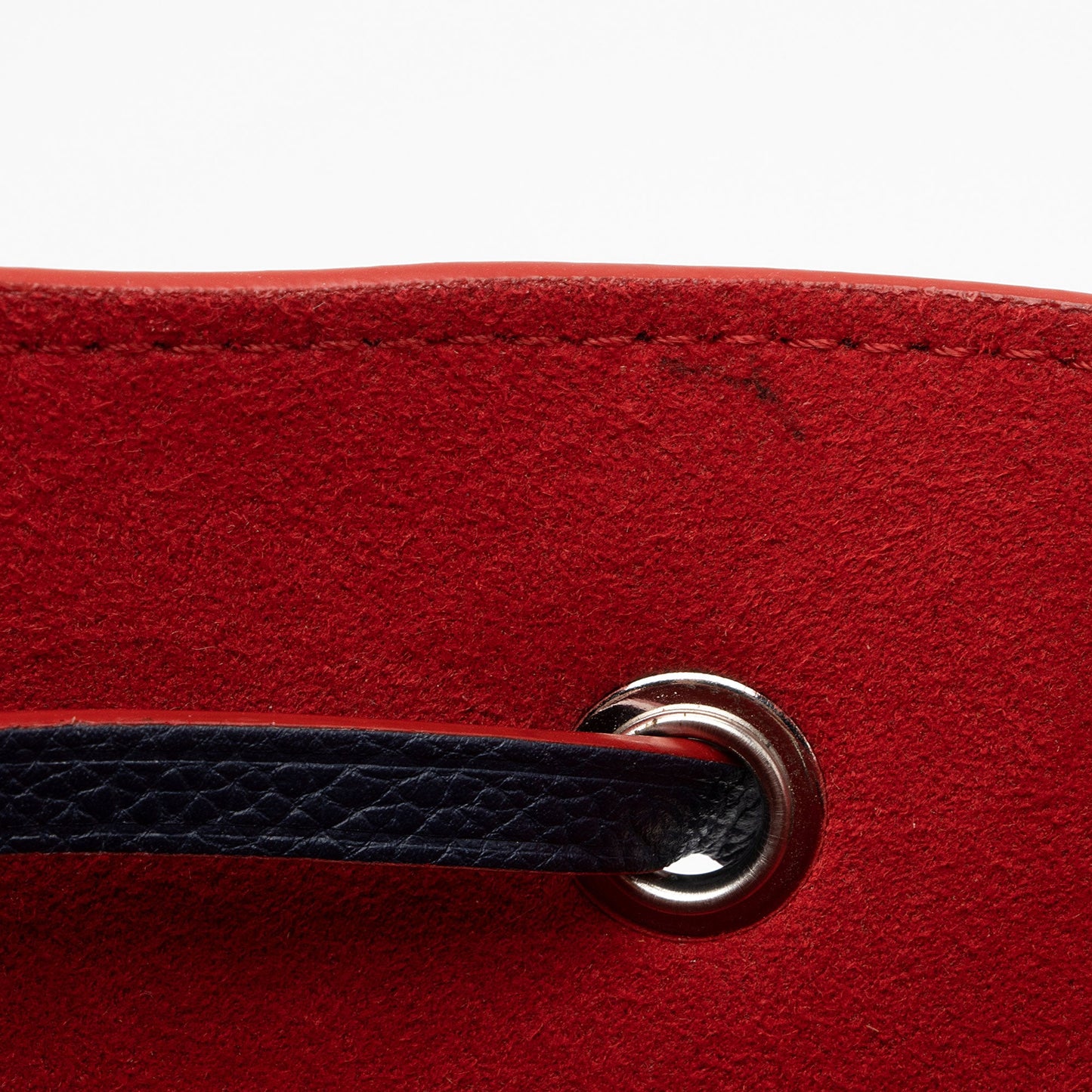 Louis Vuitton Calfskin Braided Lockme Bucket Bag (SHF-bMf3Q3)