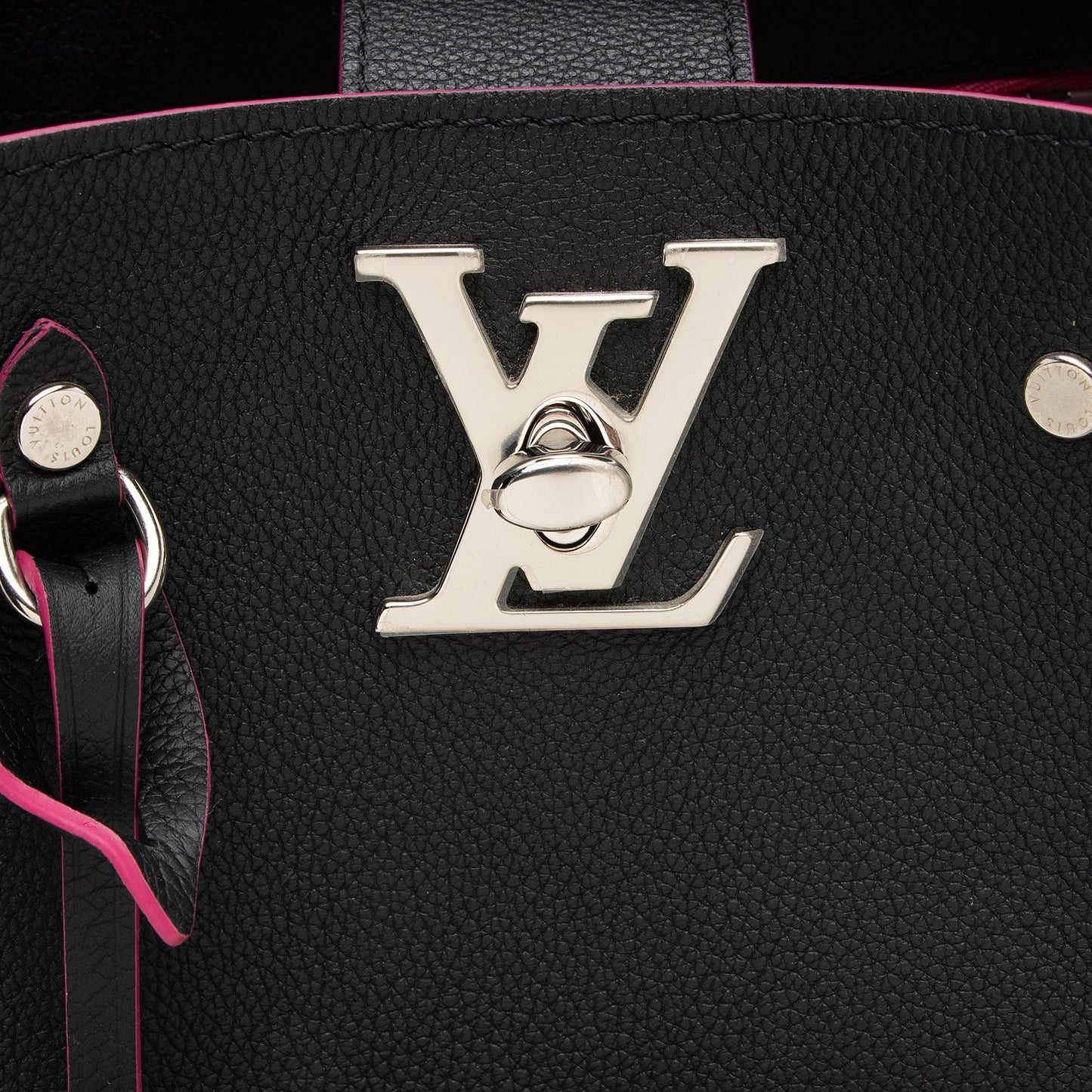 Louis Vuitton Calfskin Lockme Bucket Bag