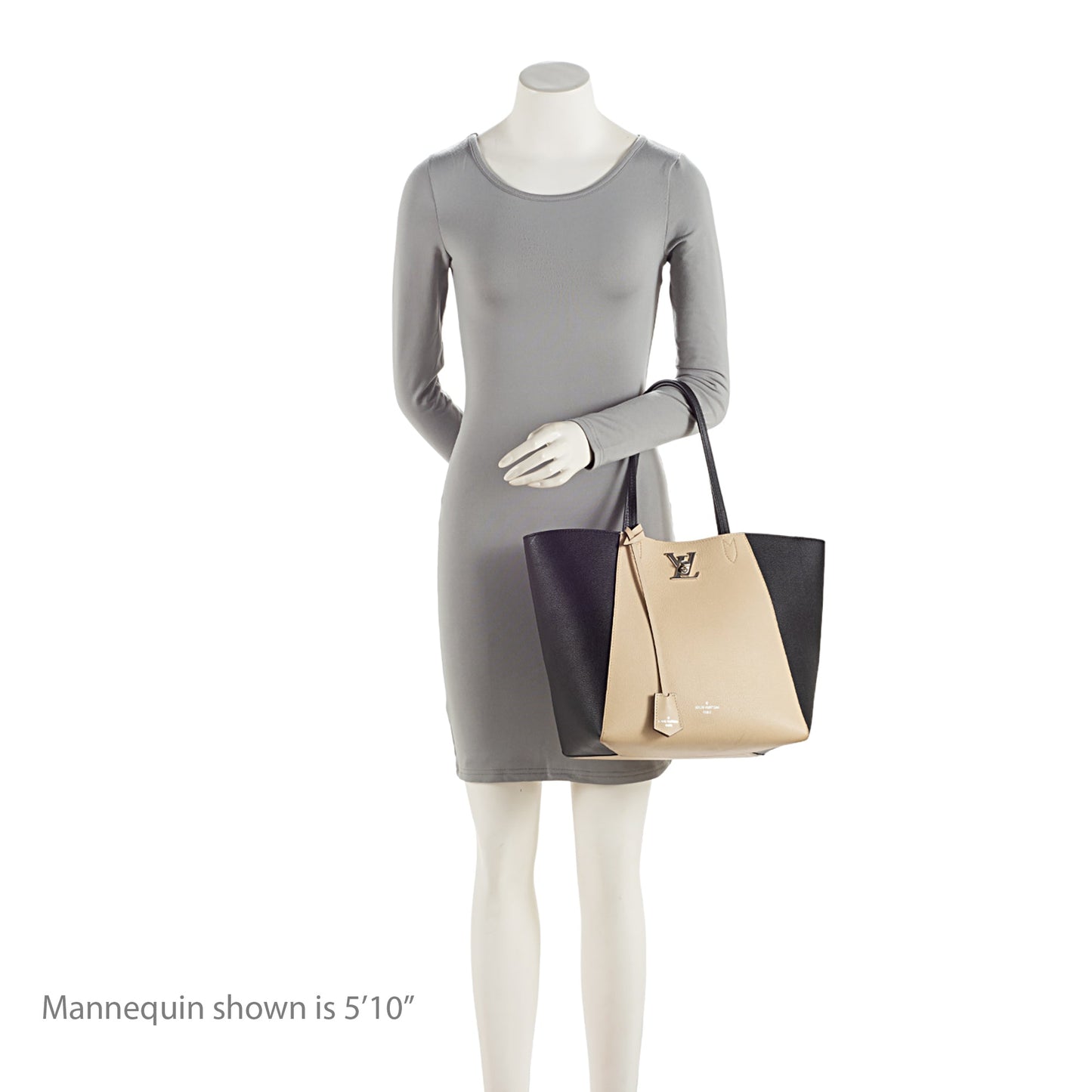 Louis Vuitton Calfskin Lockme Cabas Tote (SHF-pDcHNY)