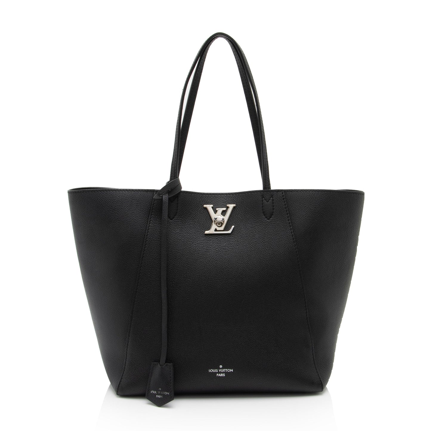 Louis Vuitton Calfskin Lockme Cabas Tote (SHF-7iUW7Z)