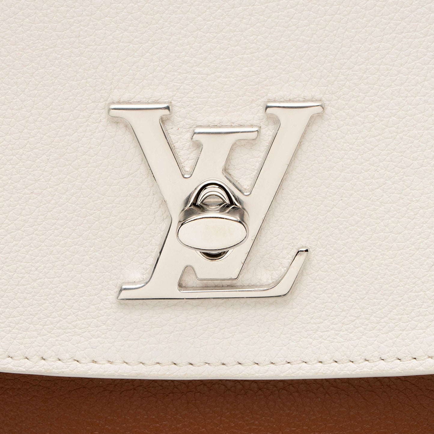 Louis Vuitton Calfskin Lockme Ever MM Top Handle