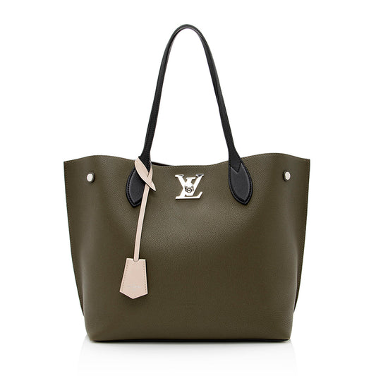 Louis Vuitton Calfskin Lockme Go Tote (SHF-21691)