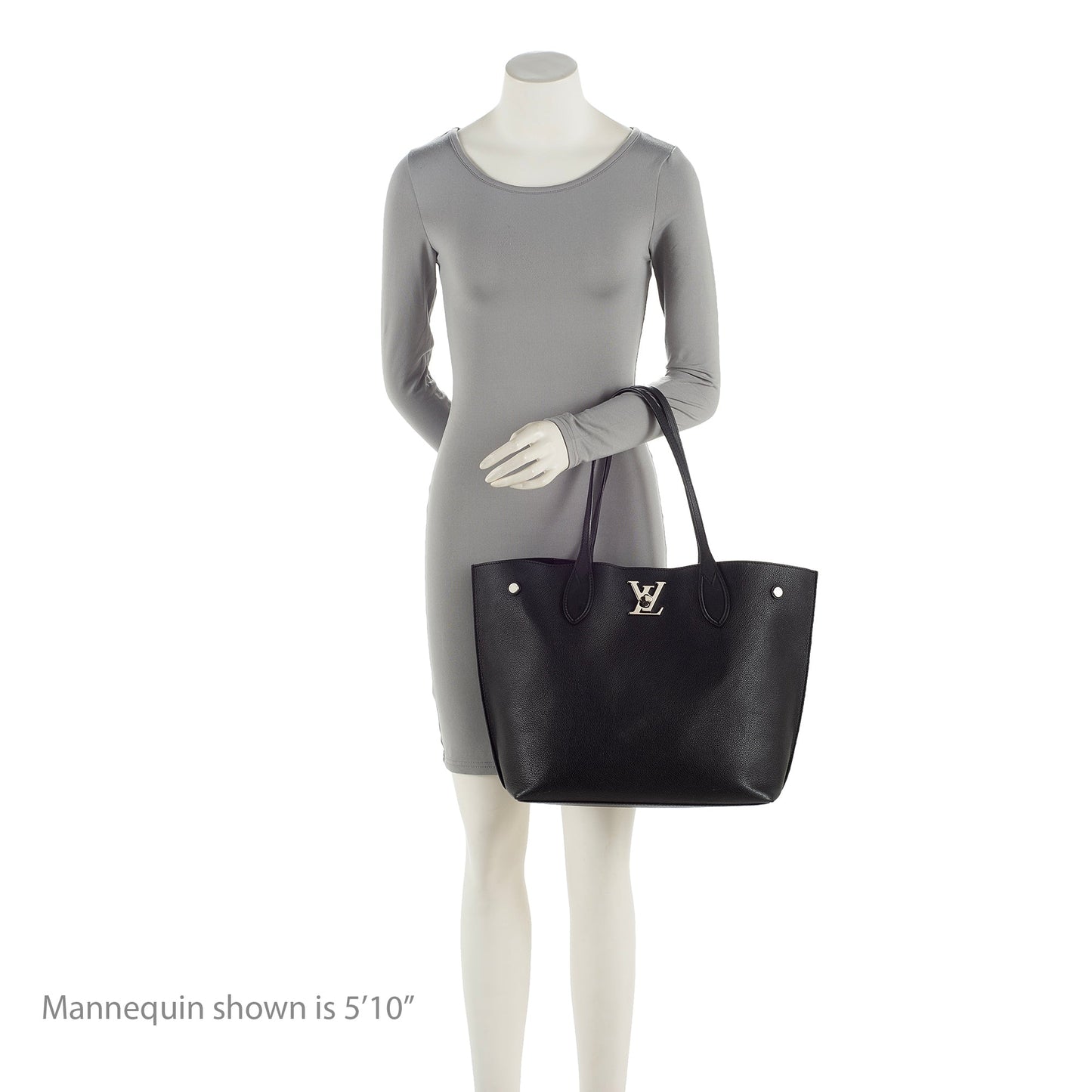 Louis Vuitton Calfskin Lockme Go Tote (SHF-22923)