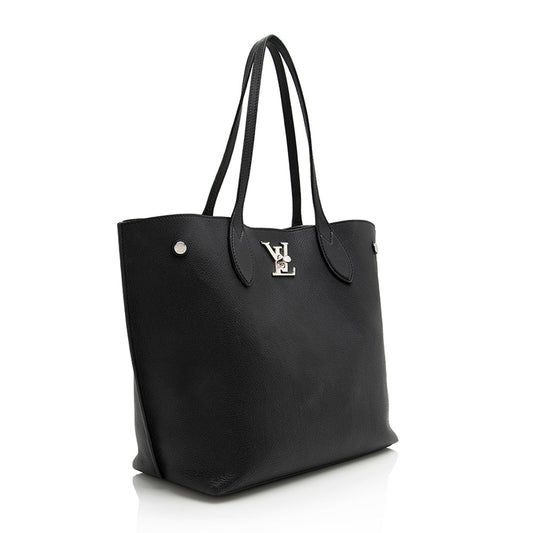 Louis Vuitton Calfskin Lockme Go Tote (SHF-22923)