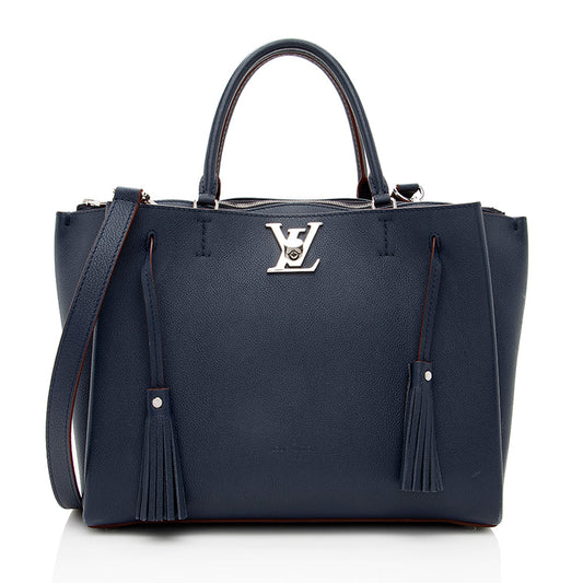 Louis Vuitton Calfskin Lockmeto Tote (SHF-19208)