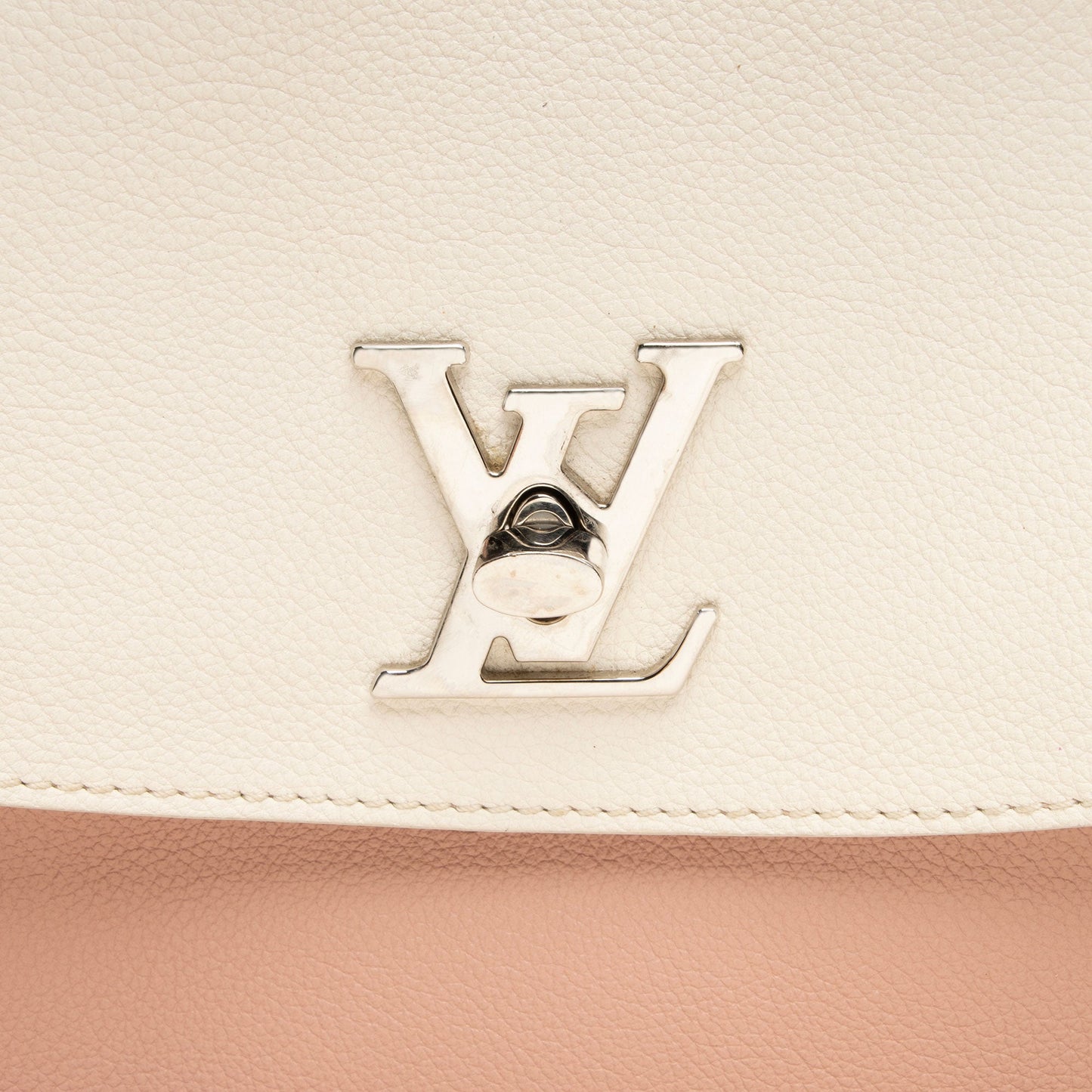 Louis Vuitton Calfskin Lockme Ever MM Top Handle (SHF-rz7iDD)